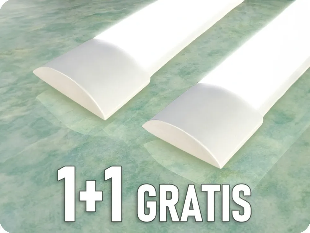 Panel LED rectangular 40W, 120cm, 4800lm, schimbare culori 3000/4000/6000K, 1+1 gratis! Ieftin
