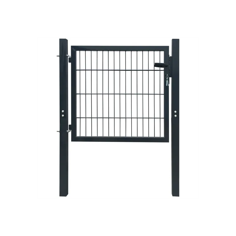 Disponibil imediat Poarta 2D pentru gard (simpla) 106 x 130 cm, gri antracit