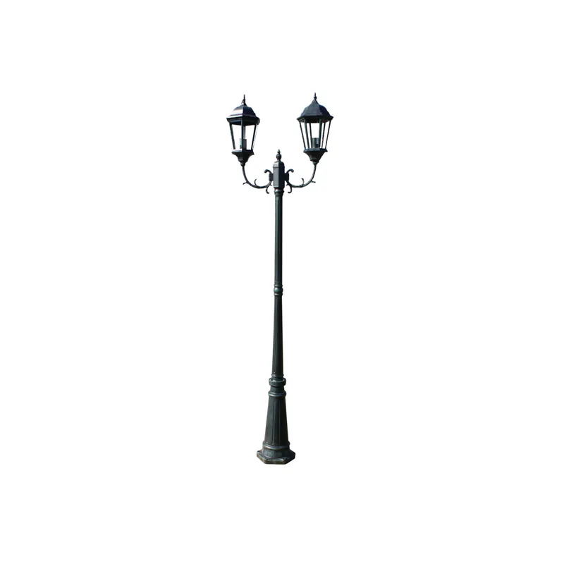 Ofertă de sezon Felinar Brighton cu 2 brate 230 cm Verde inchis/Negru