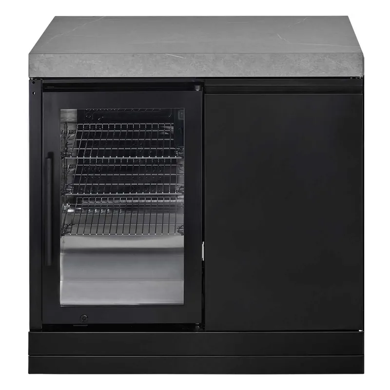 Expediere rapidă Modul bucatarie de exterior cu blat de lucru cabinet, spatiu depozitare si frigider Grandhall K01000290S