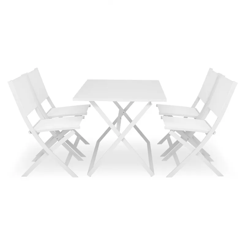 Plată securizată Set mobilier BREEZE terasa si gradina, 4 scaune si masa