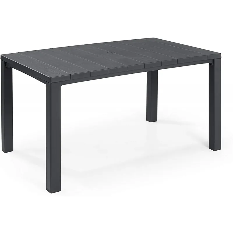 Disponibil imediat Masa Julie, 6 locuri, 1,47 x 90 x 74,5 cm, culoare grafit, Keter