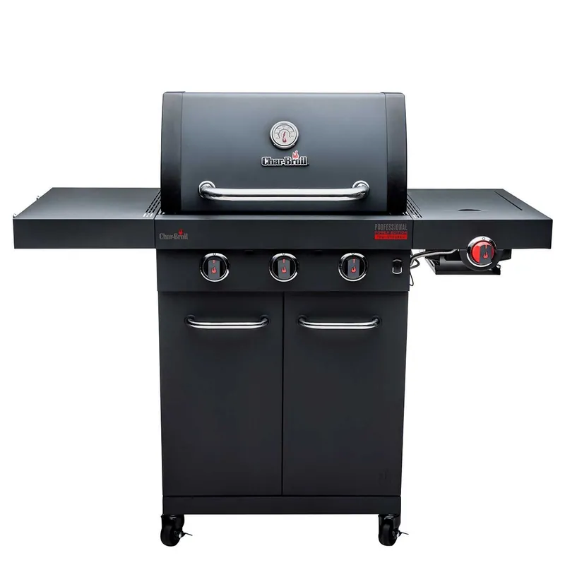Gratar pe gaz Char-Broil Professional Power Edition 3, grile si plita din fonta, sear burner, TRU-Infrared 140984 Ofertă exclusivă