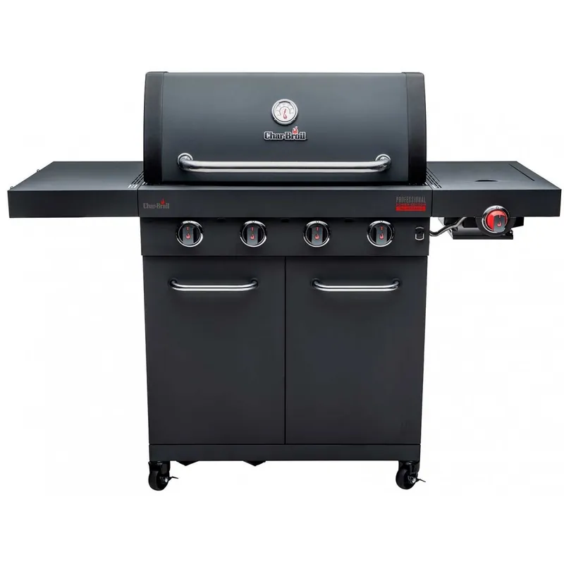 Gratar pe gaz Char-Broil Professional Power Edition 4, grile si plita din fonta, sear burner, TRU-Infrared 140985 Ofertă limitată