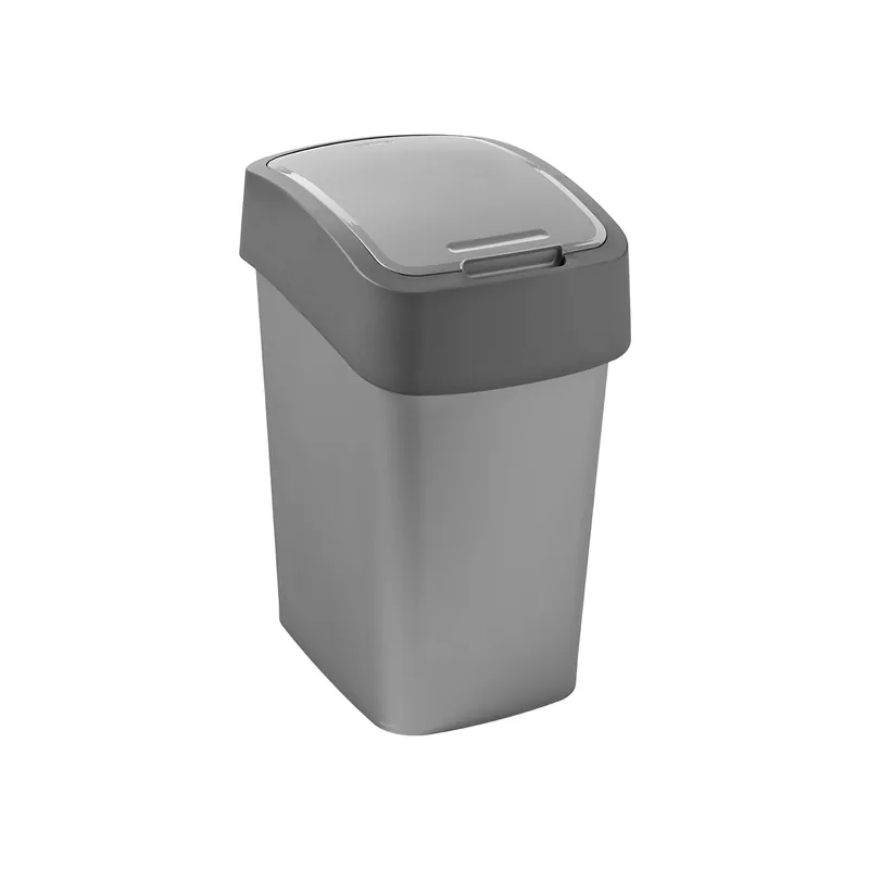 Cos gunoi capac batant 25L Flip Antracit/Gri Cel mai bun preț