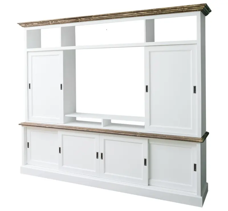 Calitate înaltă Comoda TV cu 6 usi glisante si 4 spatii deschise, BAS/SUP