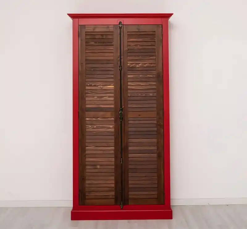 Expediere rapidă Dulap cu 2 usi feronerie tija,colectia Shutter - Culoare Corp_P047 - Culoare Usi_P081 - DUBLU COLOR