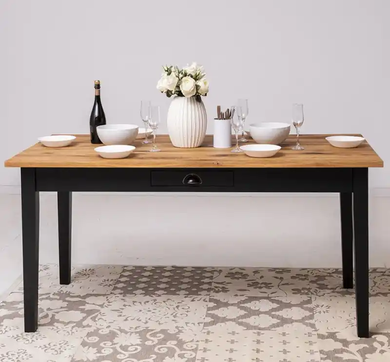 Calitate înaltă Masa 180x90, cu blat stejar - Culoare Top_P089 - Culoare_Corp_P003 - DUBLU COLOR