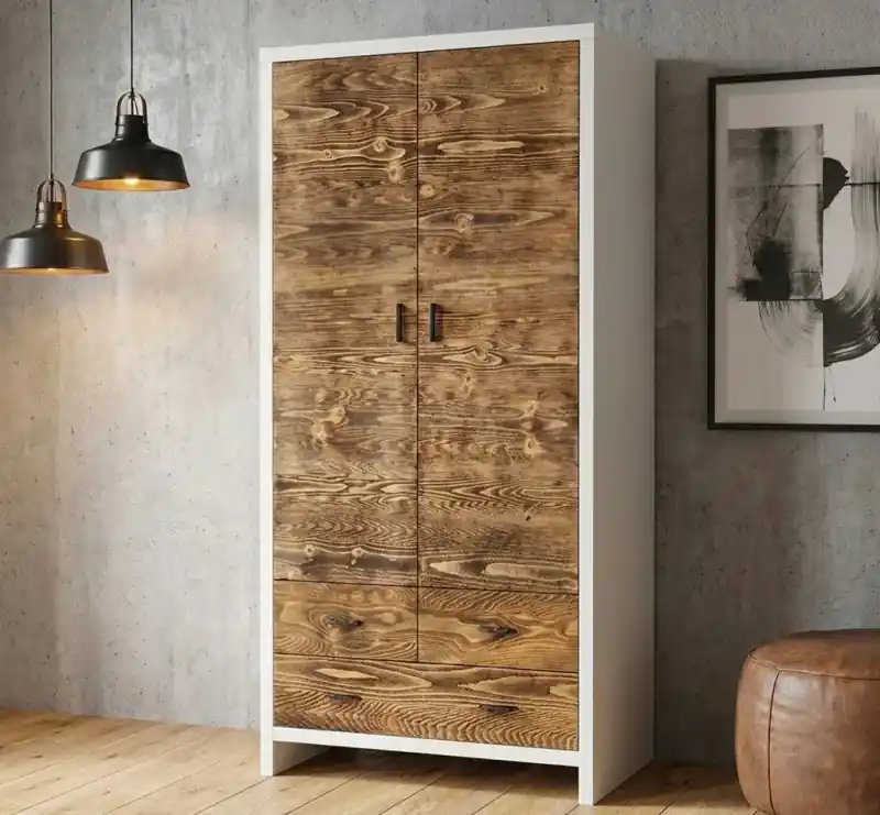 Dulap cu 2 usi si 3 sertare "Rustic Haven" Preferatul clienților