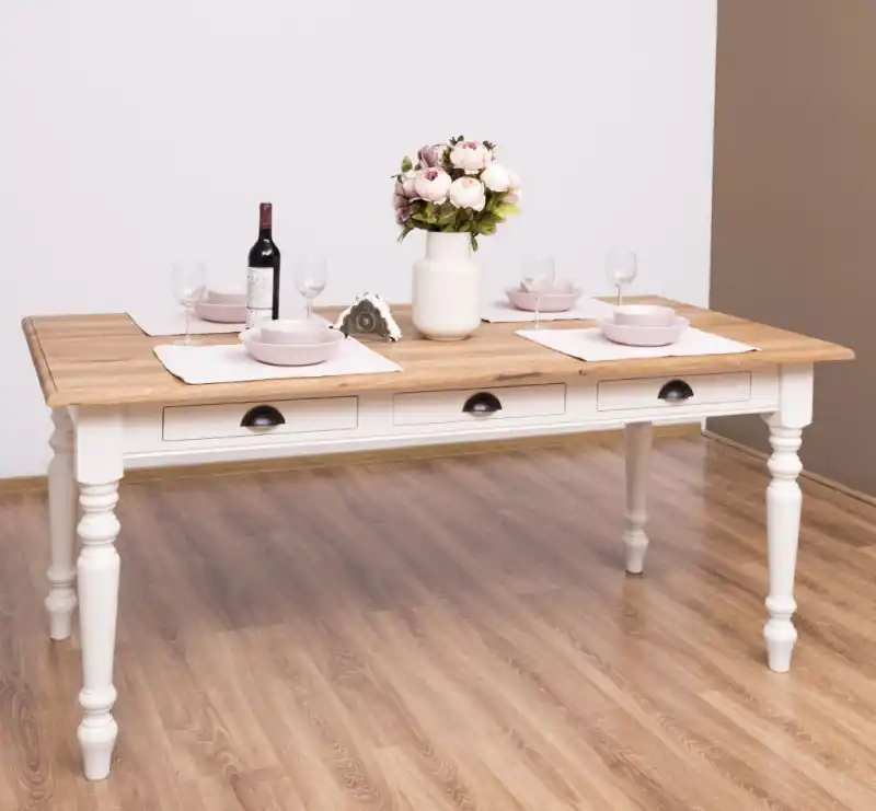 Ofertă Masa dining 210x90cm, blat stejar